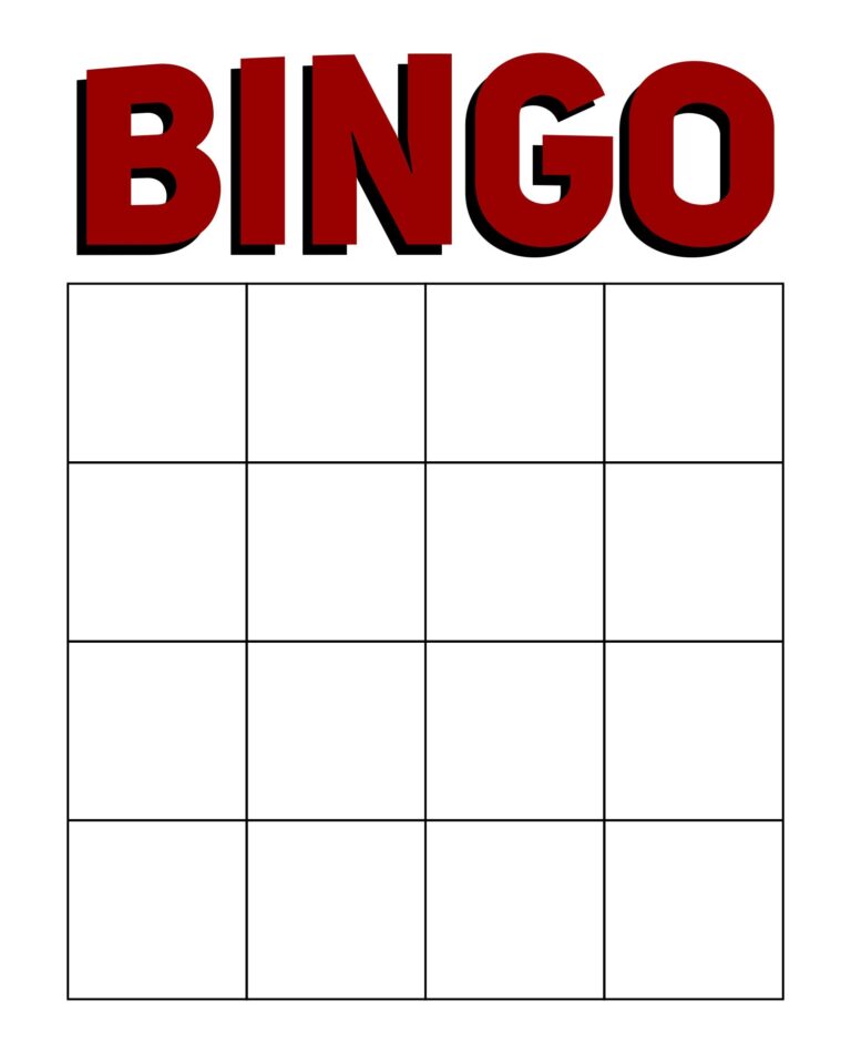 Free Printable Cute Bingo Template Printables Template Free