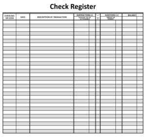 10 Best Free Printable Check Register Printablee