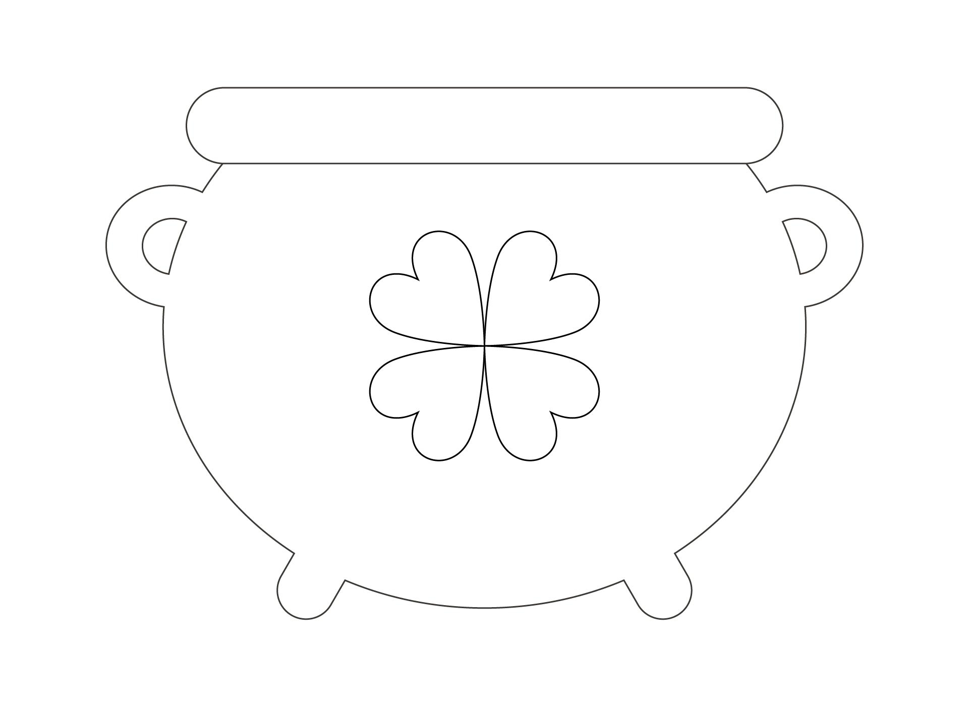 Pot Of Gold Template Printable Printables Template Free