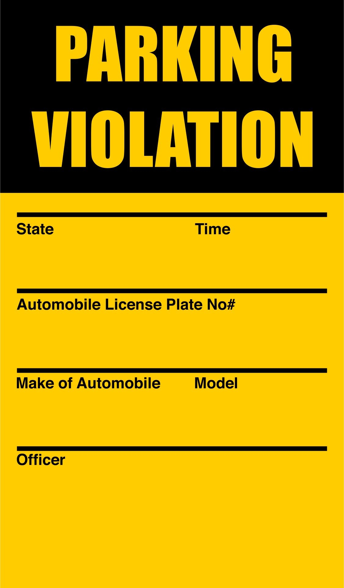 10 Best Free Printable Violation Tickets Printablee