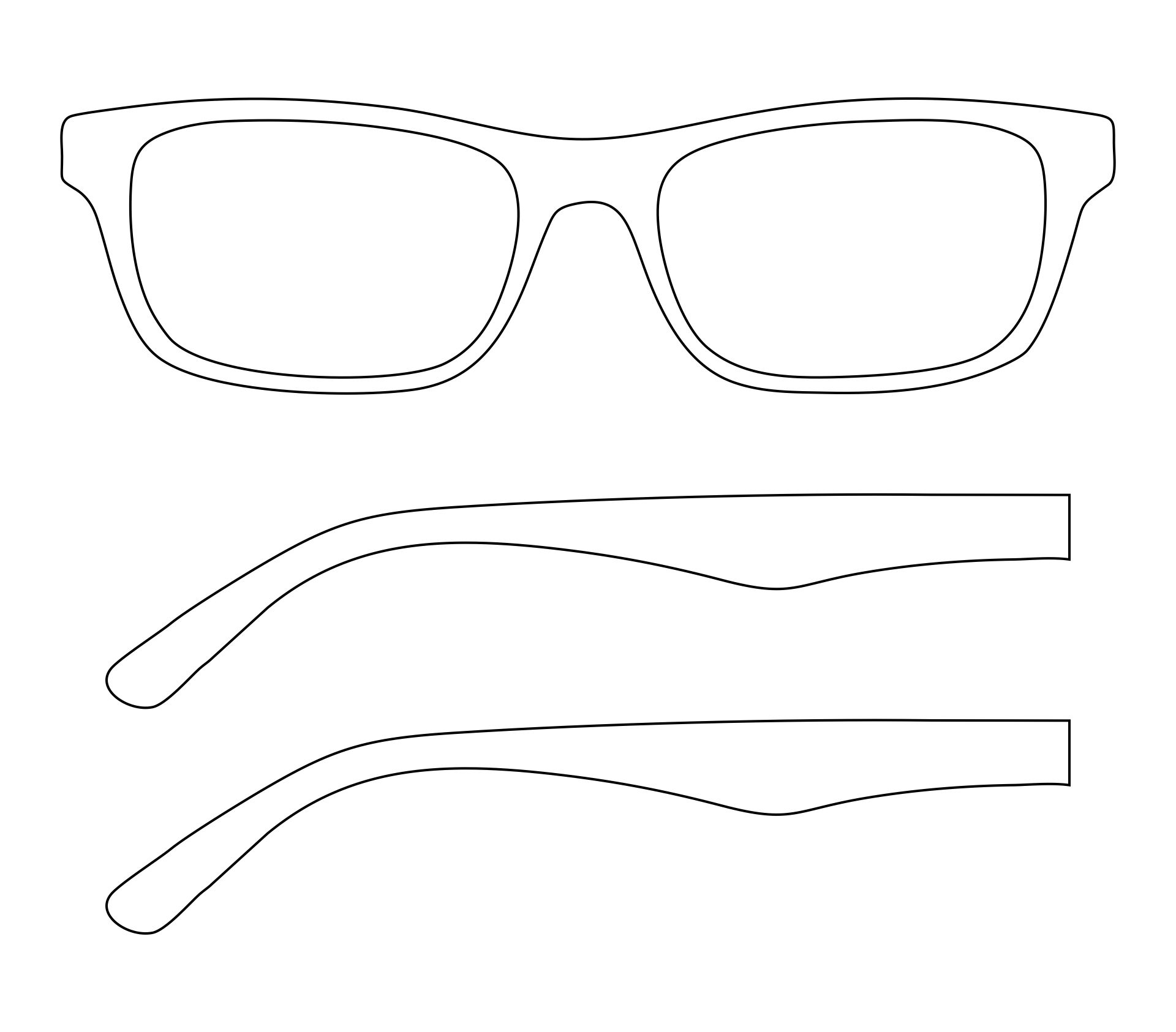 Free Printable Glasses Template Printable - Printables Template Free