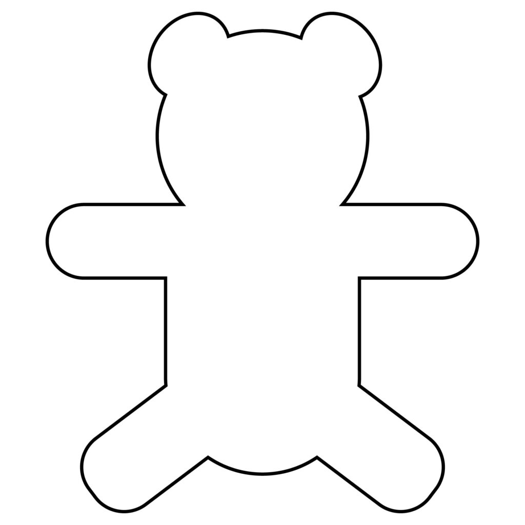 Free Printable Teddy Bear Template Printables Template Free