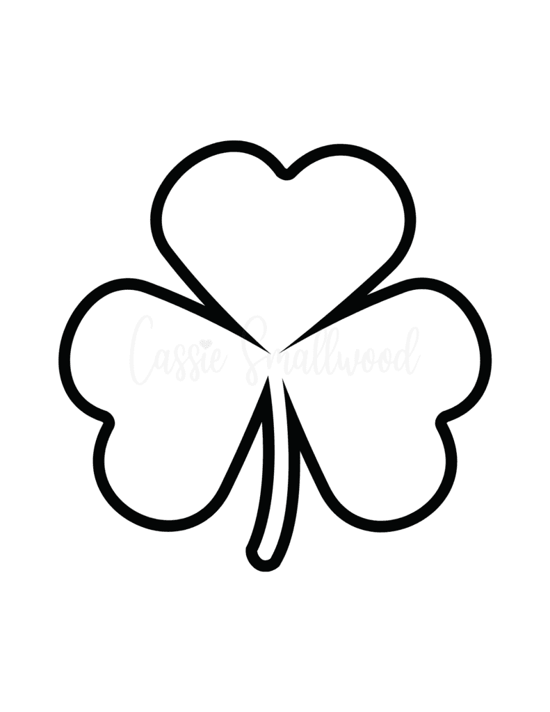 Free Printable Shamrock Template Pdf Printables Template Free