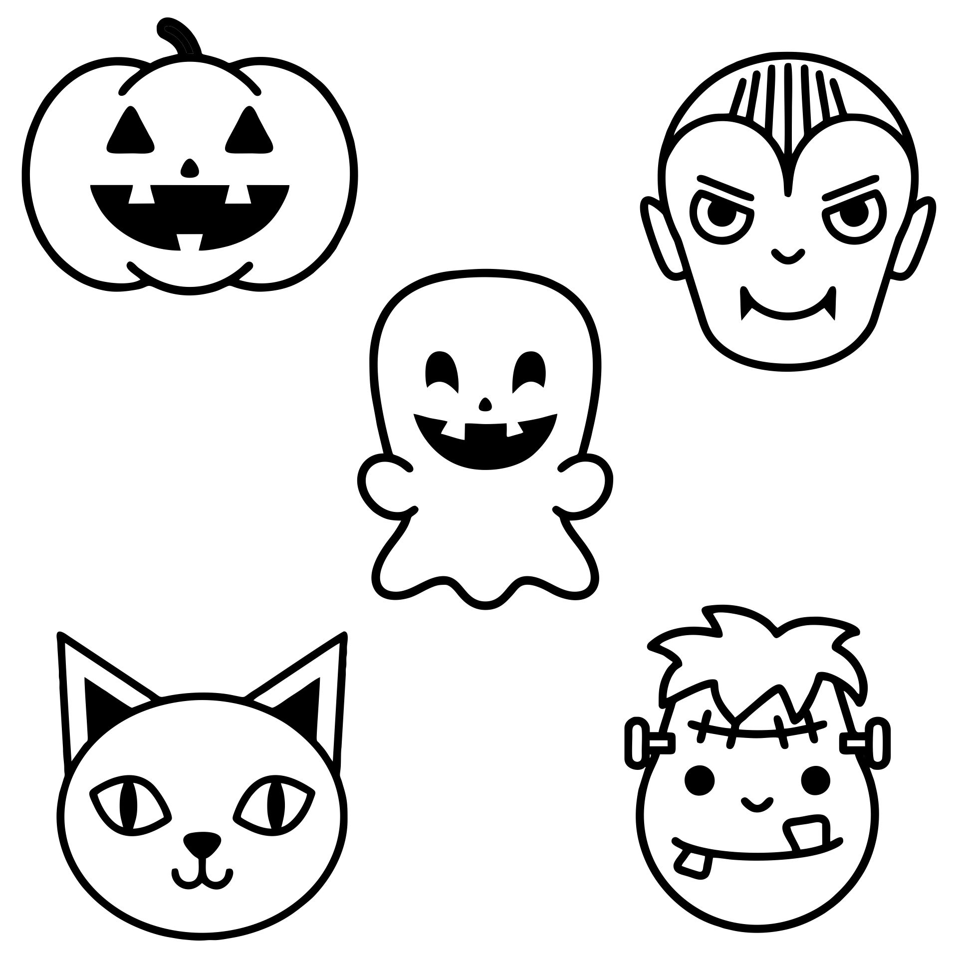 Cut Out Printable Halloween Templates