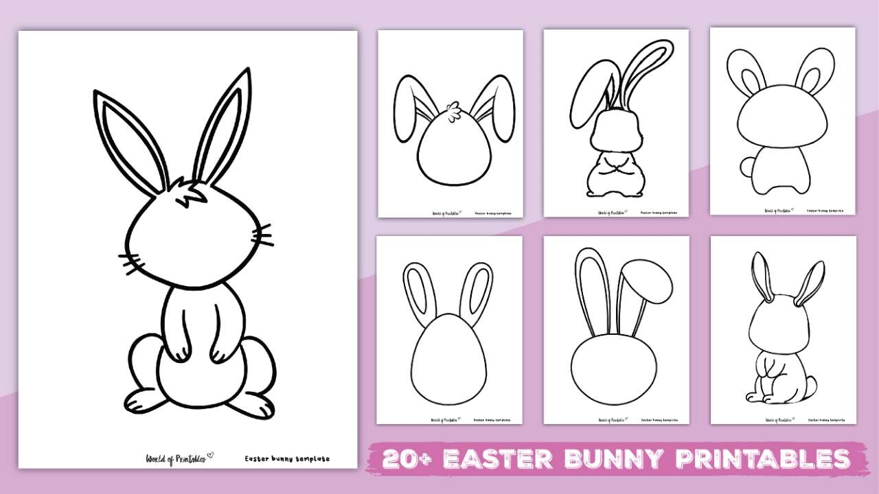 Easter Bunny Template Free Printable