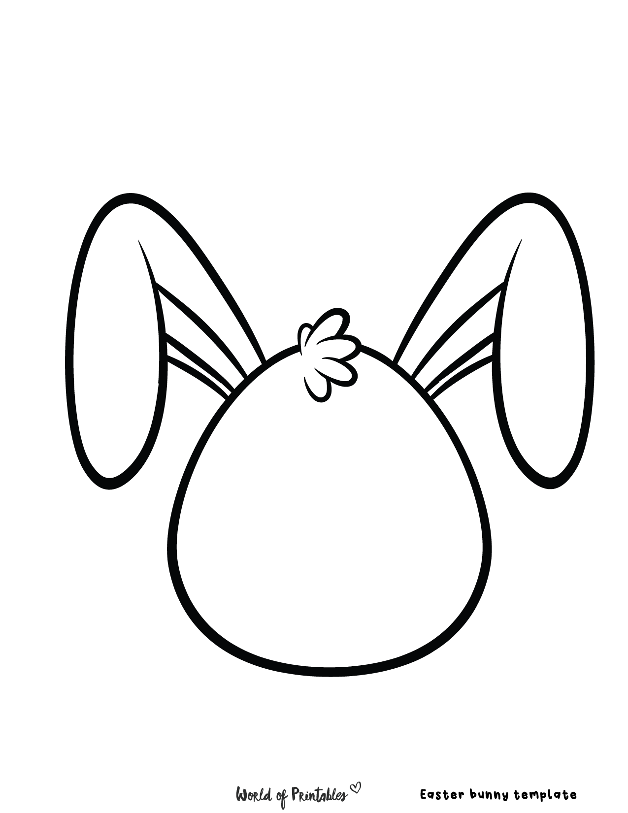 Free Printable Easter Bunny Template Printables Template Free