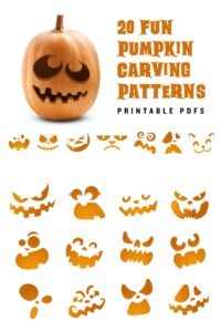 20 Printable Jack o lantern Pumpkin Carving Patterns For Etsy de