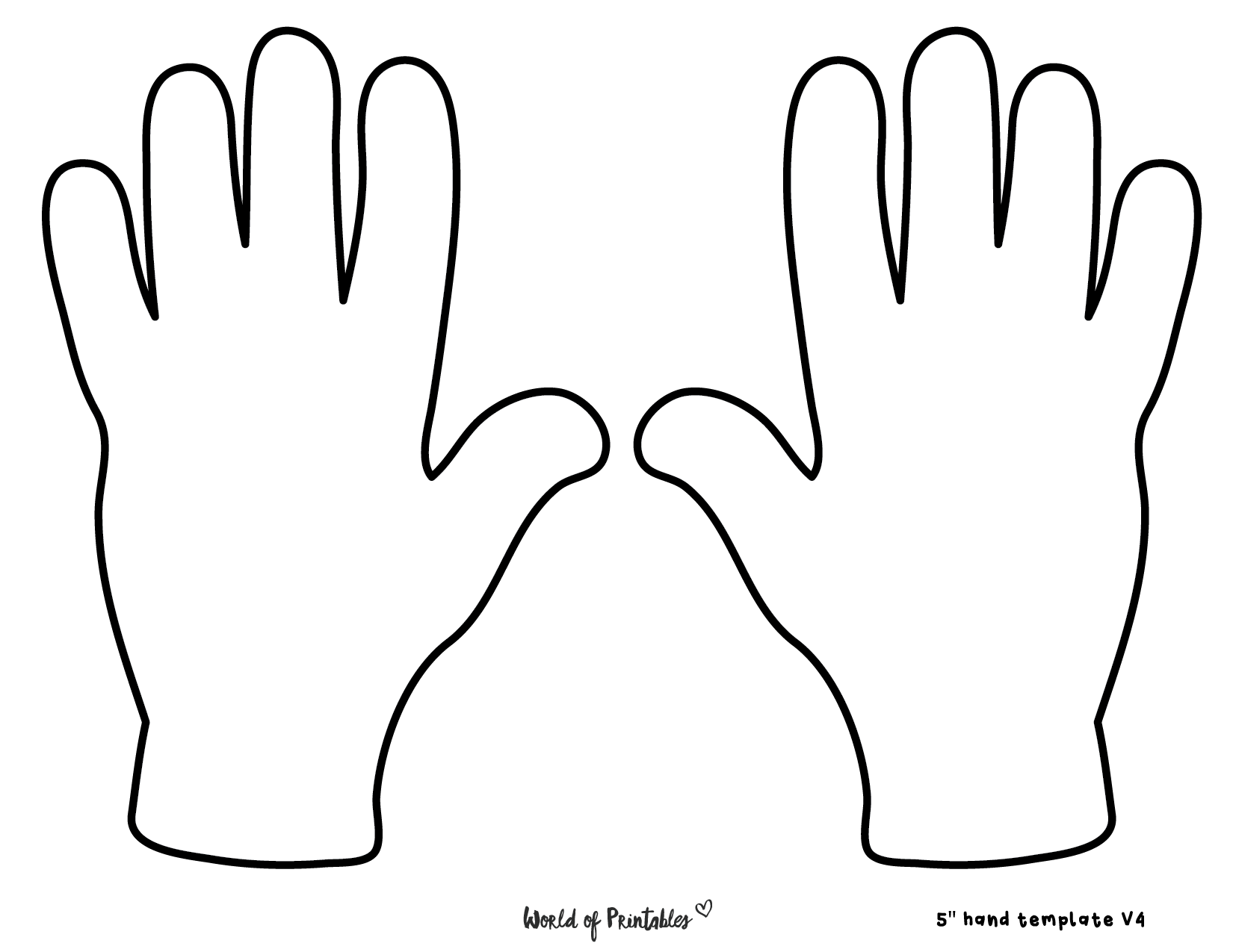 Cut Out Hand Template Printable Printables Template Free