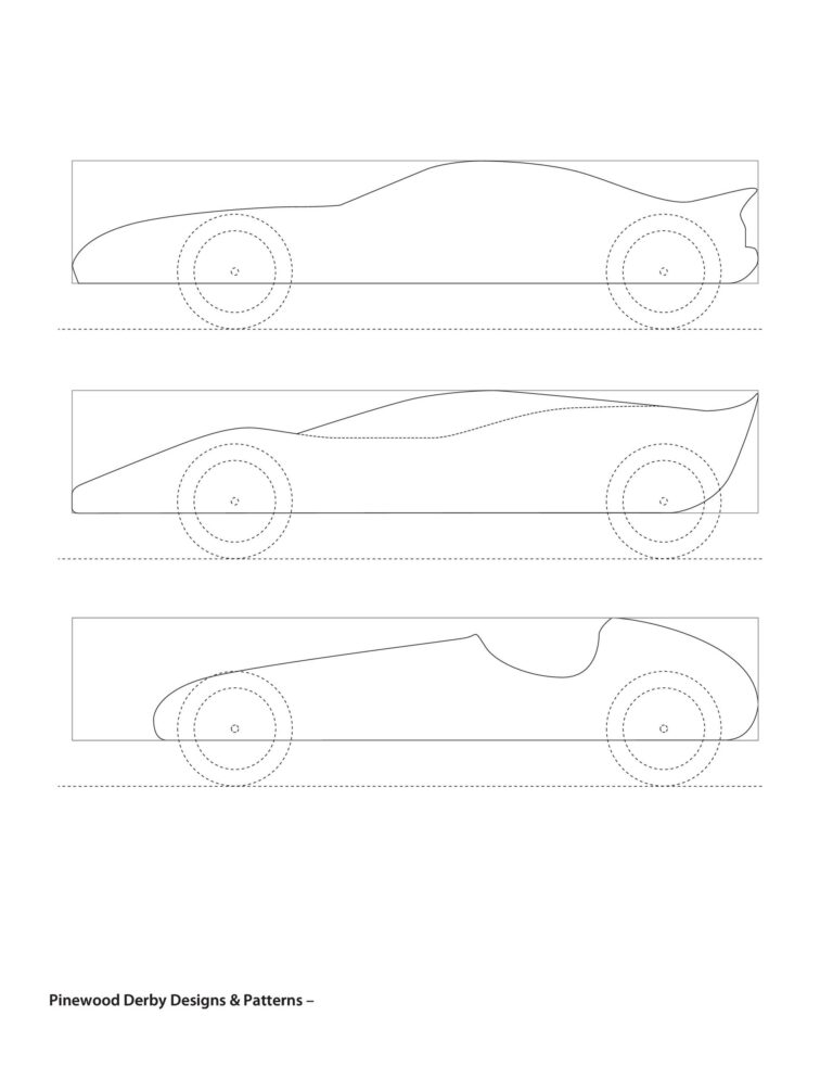 Pinewood Derby Car Templates Printable Printables Template Free