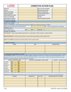 44 Best Corrective Action Plan Templates Word Excel