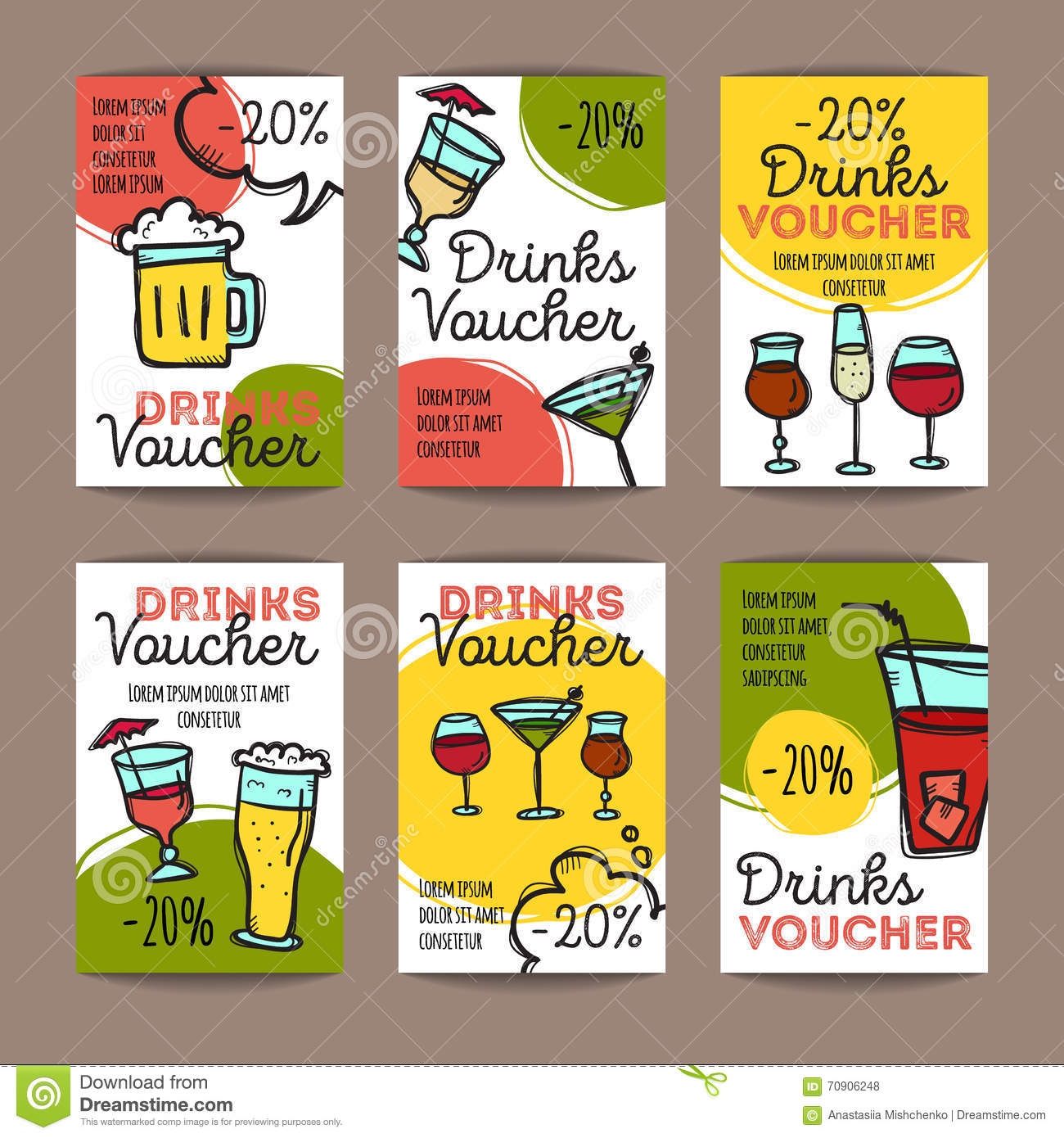 Printable Free Drink Voucher Template