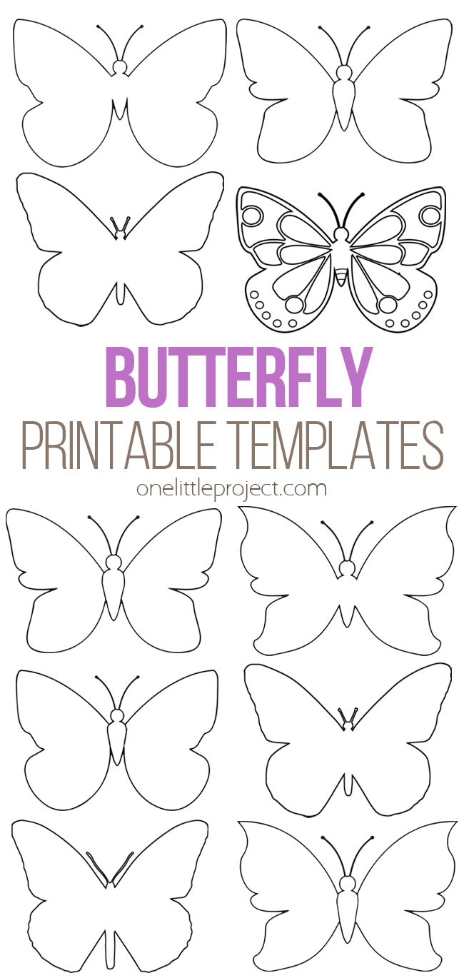 Cut Out Printable 3d Butterfly Template