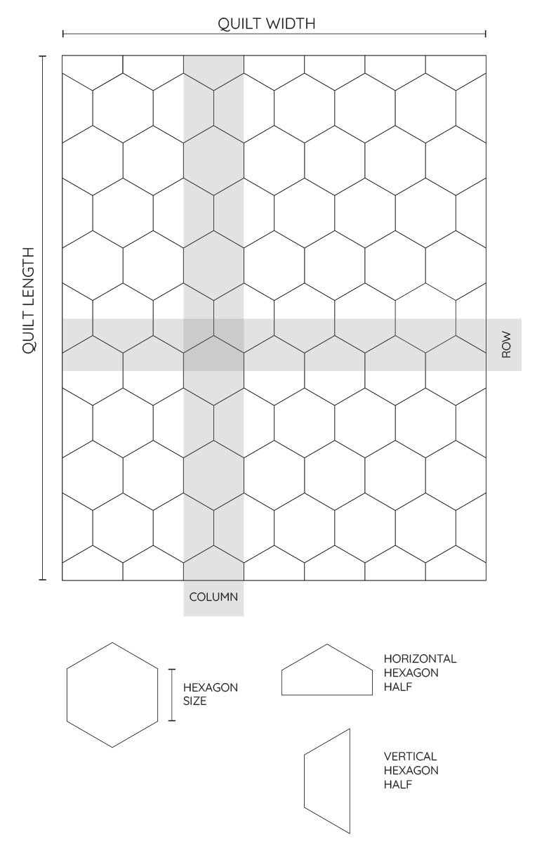 Full Page Free Printable Hexagon Template For Quilting Printables