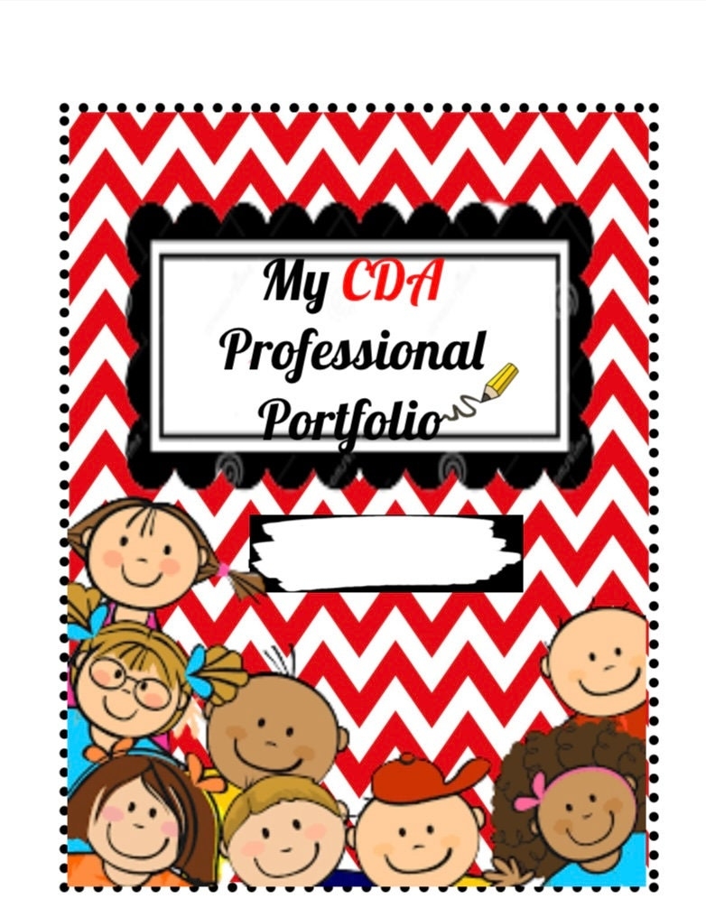 Free Printable Teacher CDA Portfolio Cover Template