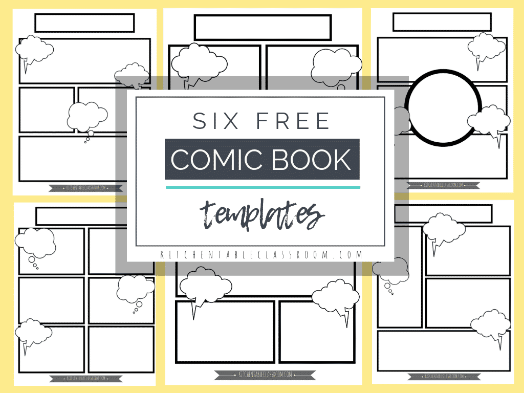 Comic Book Templates Free Printable Pages The Kitchen Table Classroom