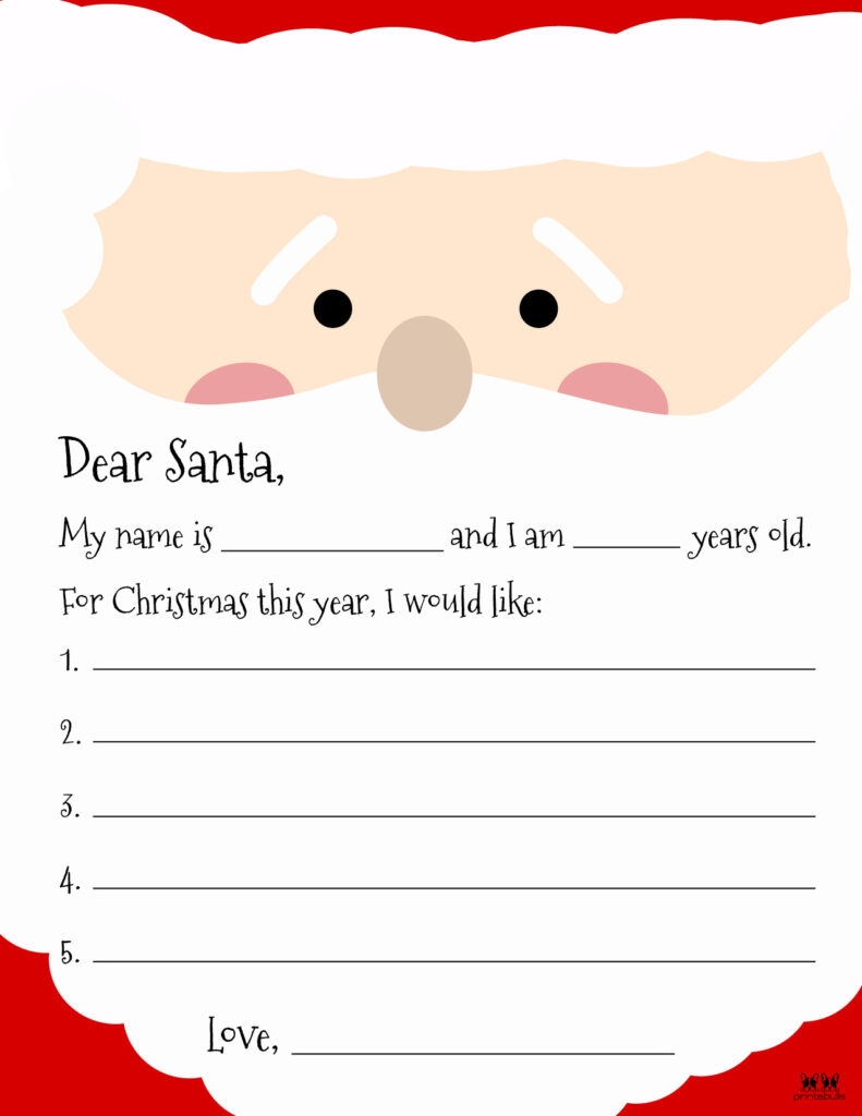 Free Printable Santa Letters Templates