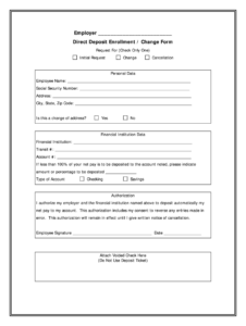 Direct Deposit Form Fill Online Printable Fillable Blank PdfFiller