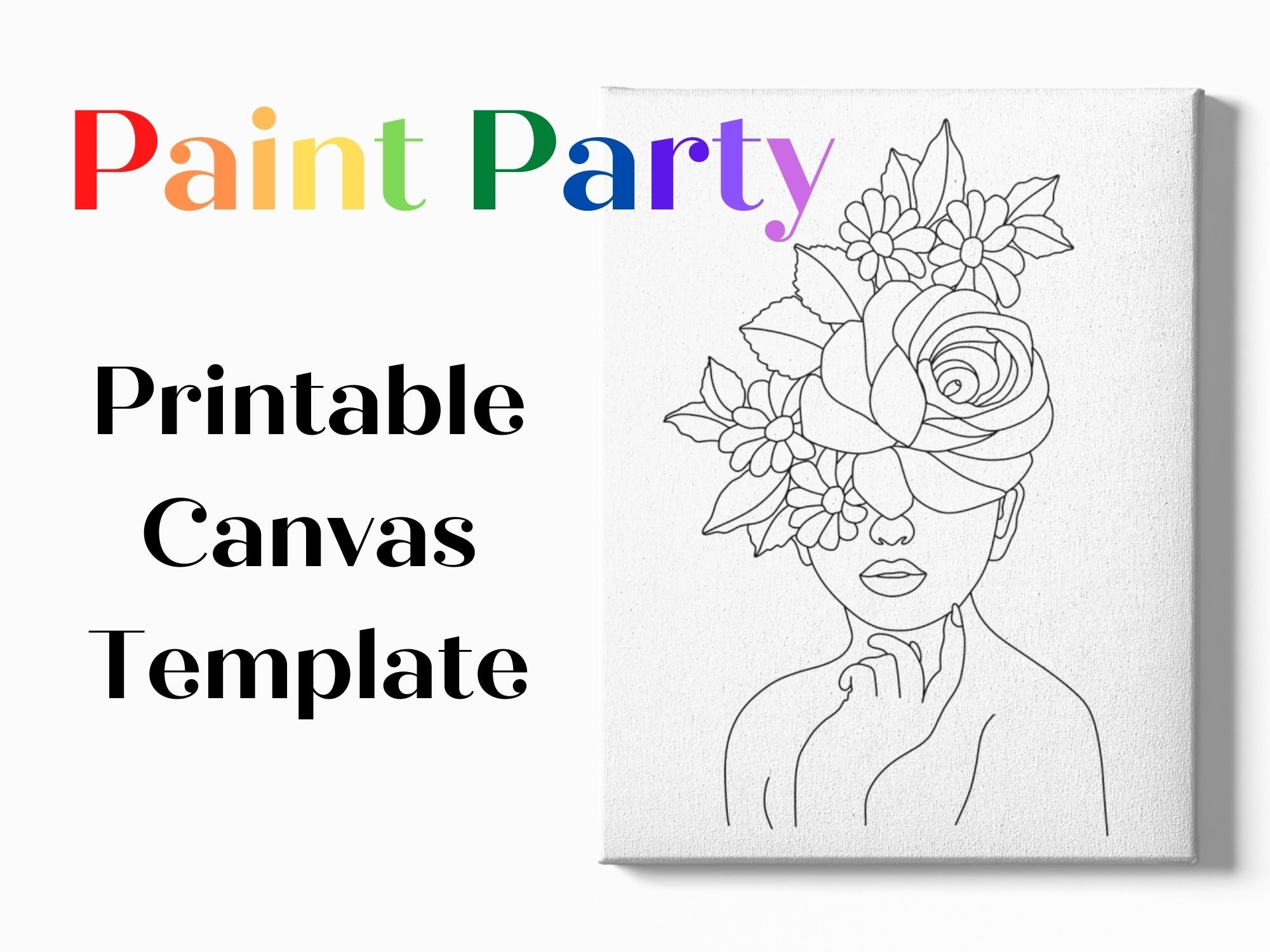 Printable Easy Paint And Sip Templates Printables Template Free