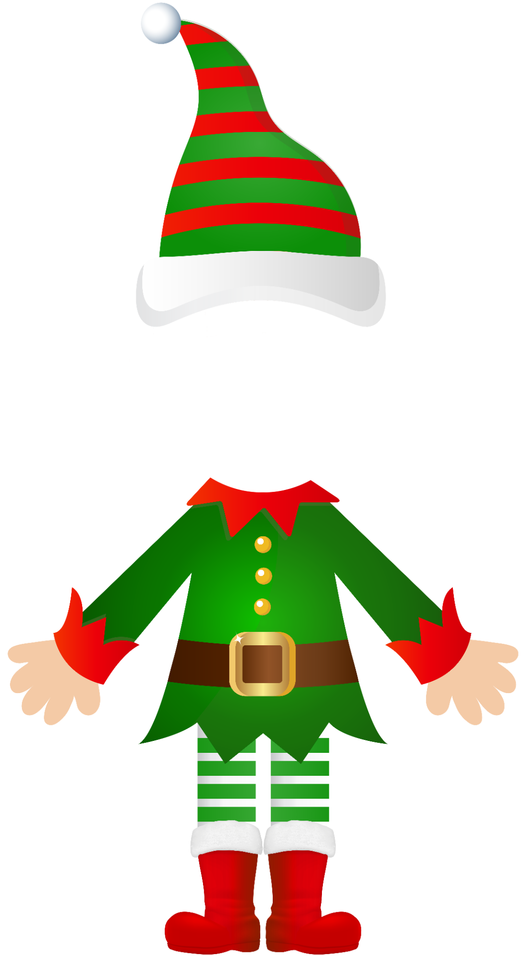 Elf Yourself Blank Printable PNG Template