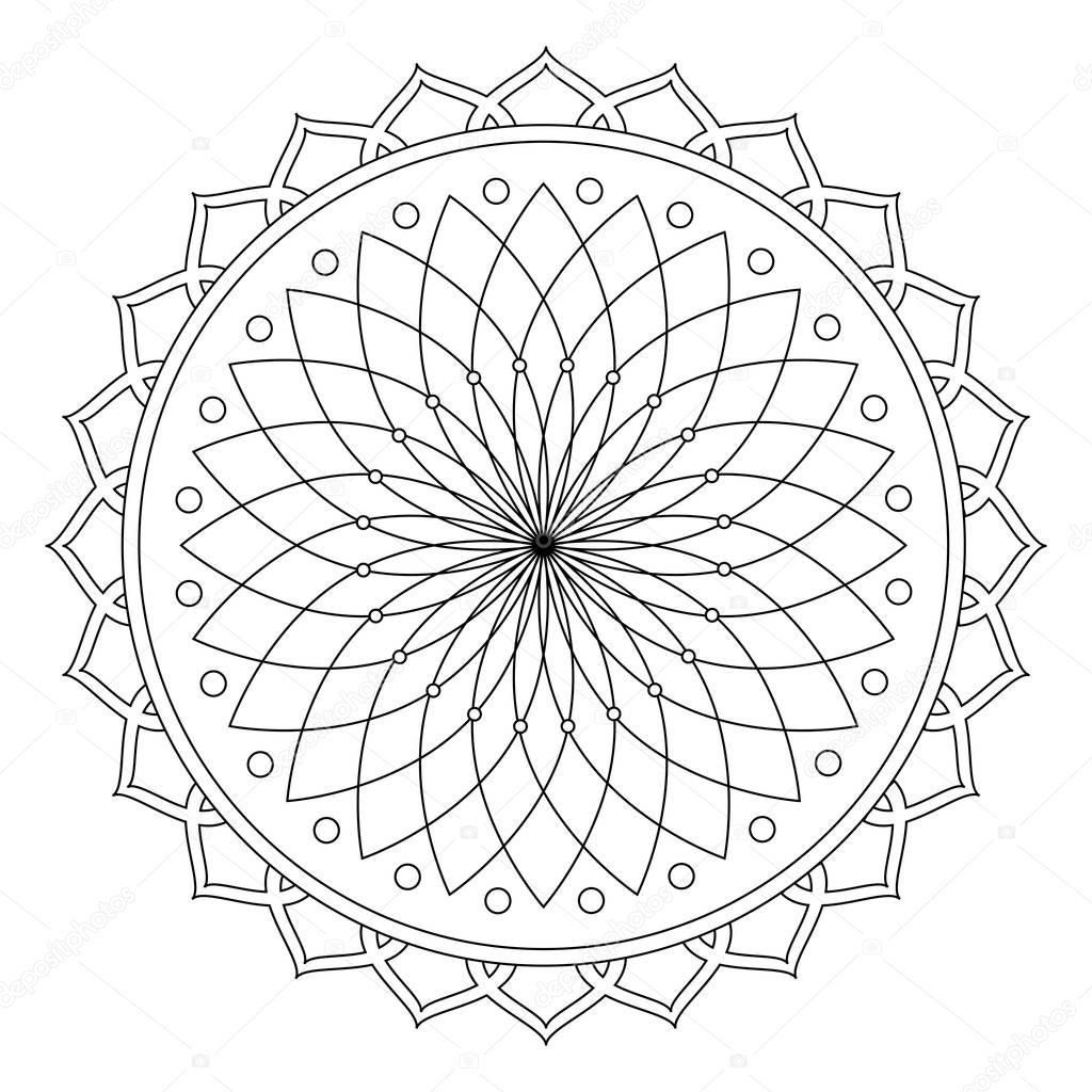 Flower Of Life Coloring Page Stock Photo By smk0473 129271458