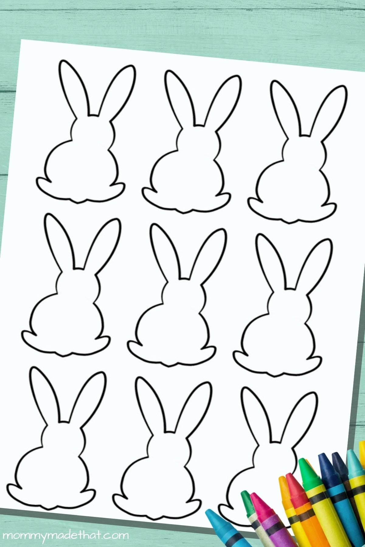 Free Printable Easter Bunny Template