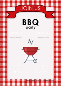FREE Printable BBQ Invitation Template For Your Parties Barbecue Invitations Bbq Invitation Free Printable Birthday Invitations