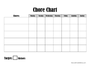 Free Printable Chore Chart For Kids Customize Online Print At Home