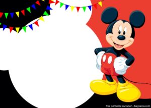 Free Printable Cute Mickey Mouse Invitation Templates Mickey Mouse Birthday Invitations Mickey Invitations Mickey Mouse Template