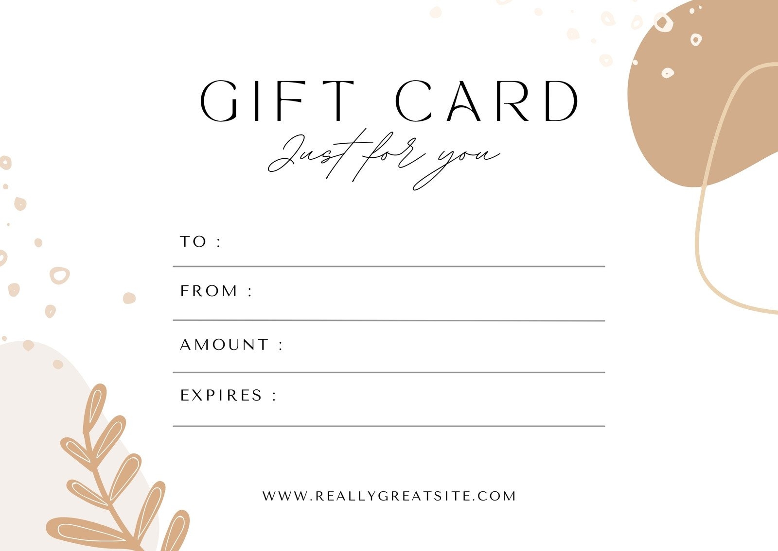 Free Printable Gift Certificate Template
