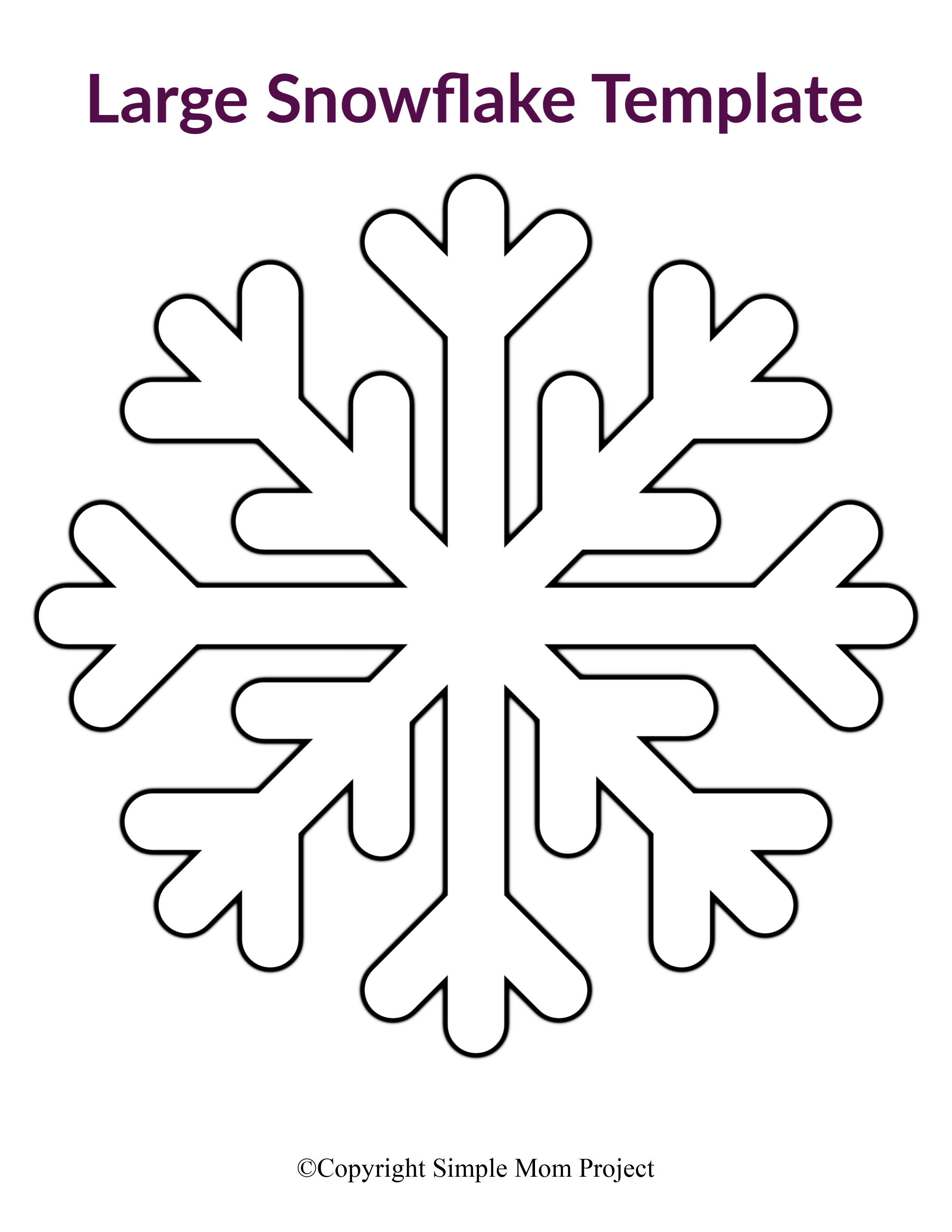 Free Printable Snowflake Template Pdf
