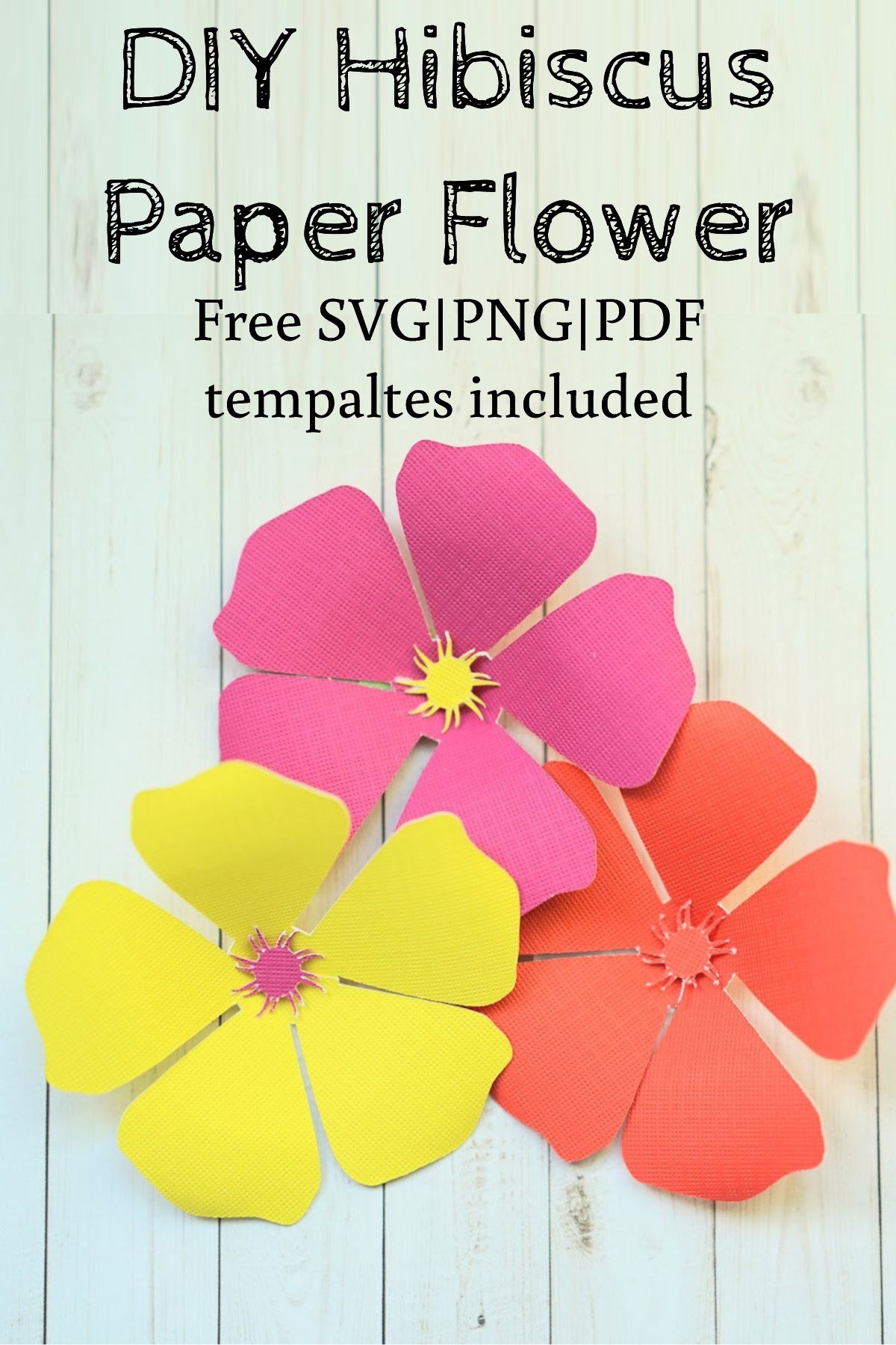 Free Printable Hibiscus Flower Template