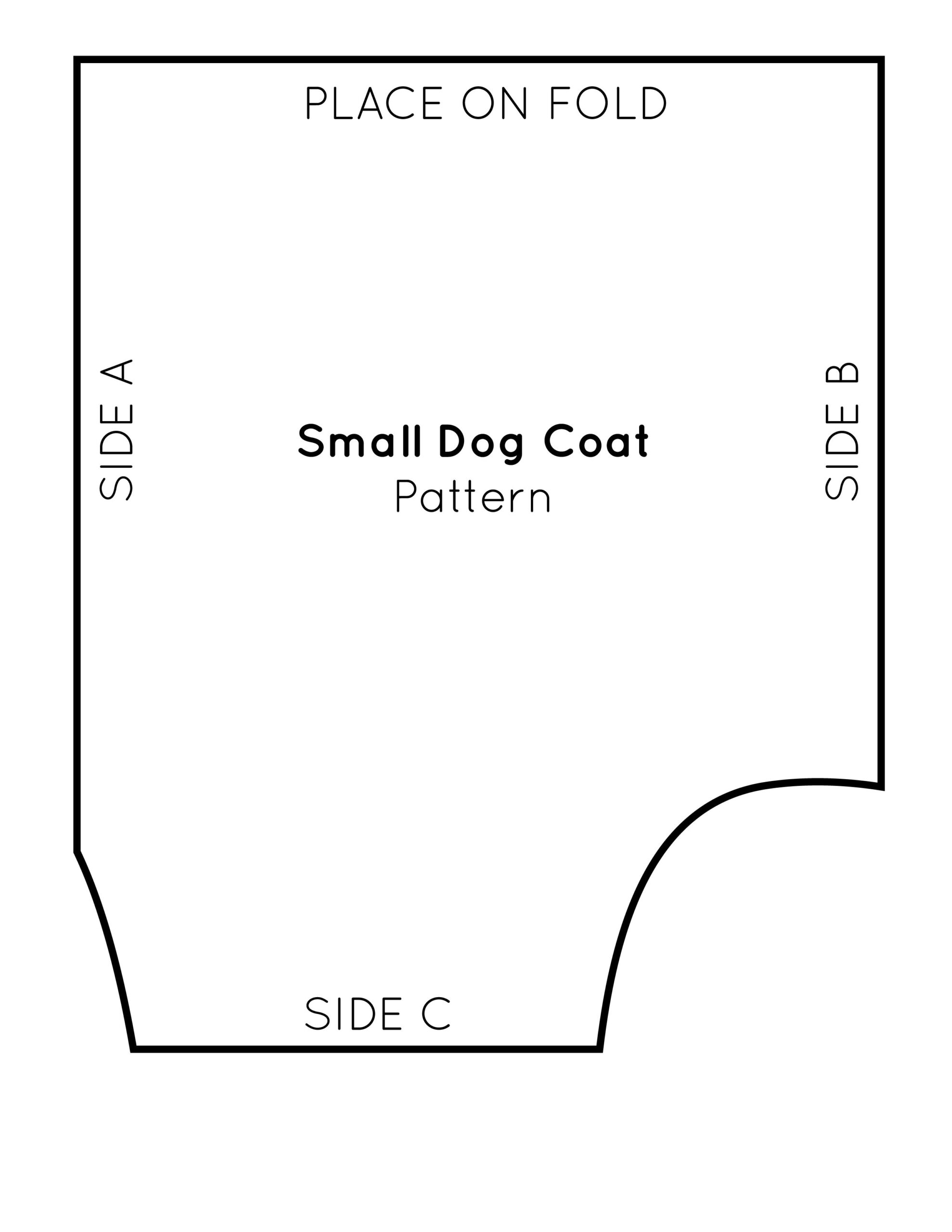 Template Dog Coat Sewing Patterns Free Printable