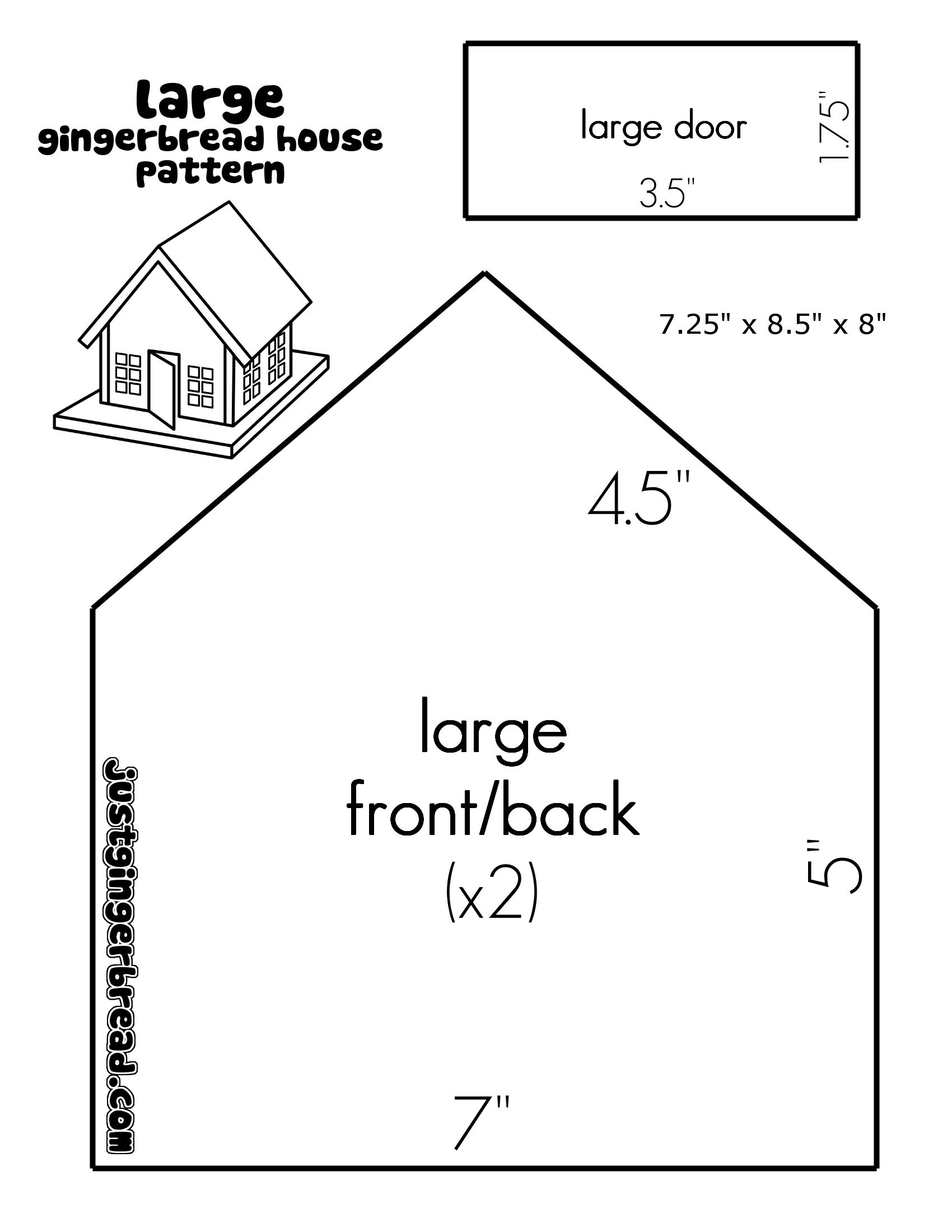 Justgingerbread Gingerbread House Template Printable Gingerbread House Template Homemade Gingerbread House