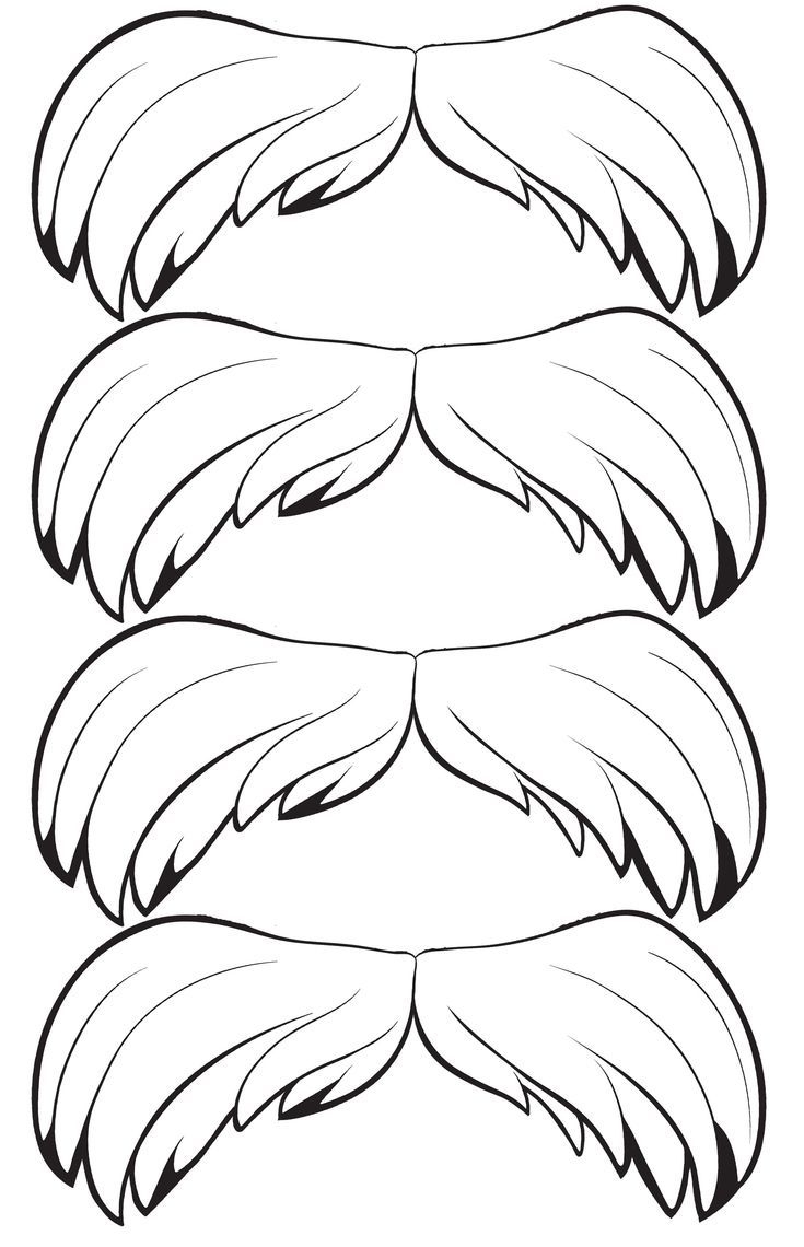 Lorax Mustache Template Printable Sketch Coloring Page Dr Seuss Crafts Dr Seuss Activities The Lorax