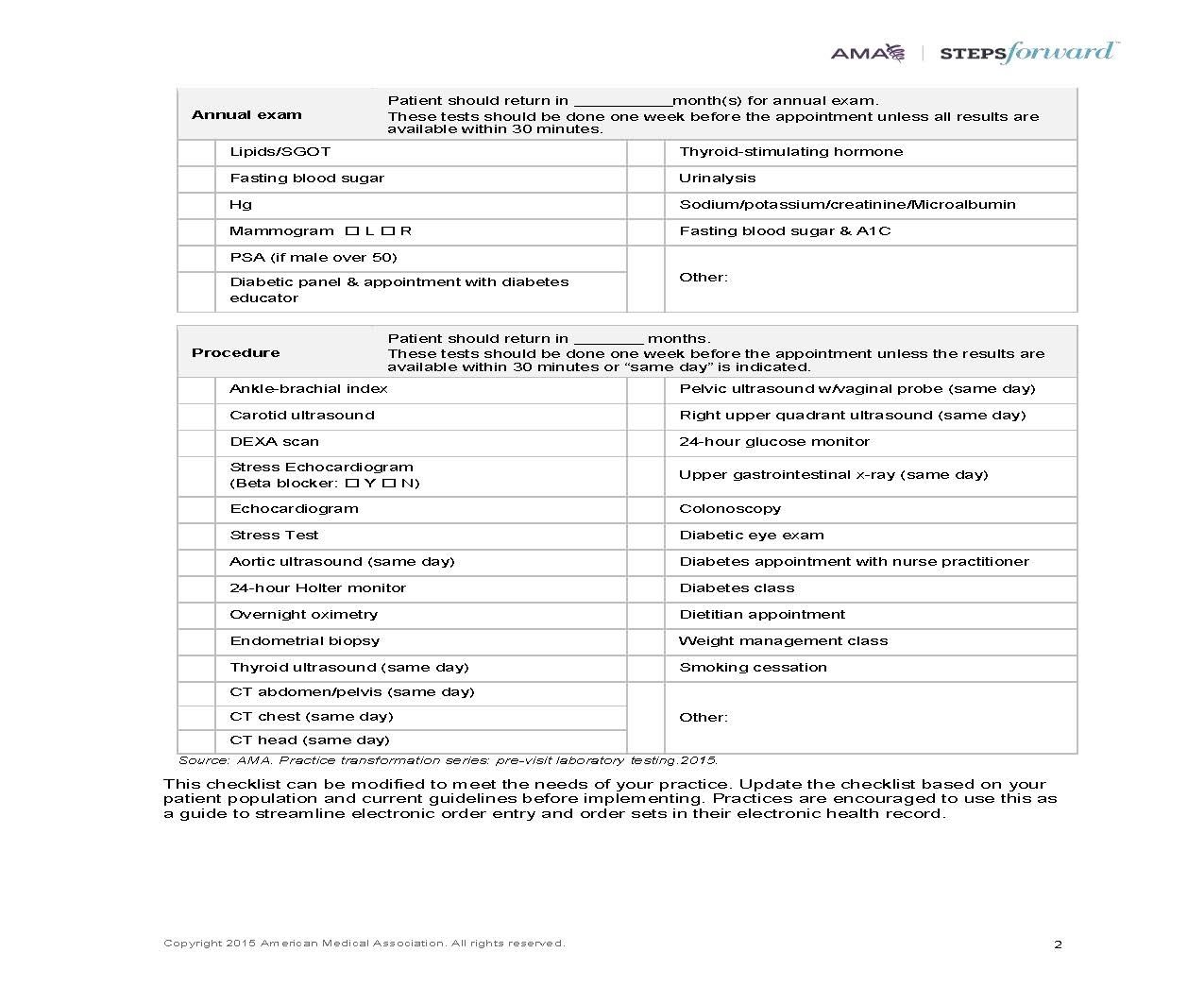 Printable Annual Wellness Visit Template - Printables Template Free