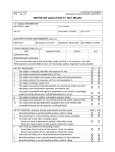 N95 Fit Test Form Pdf Fill Online Printable Fillable Blank PdfFiller