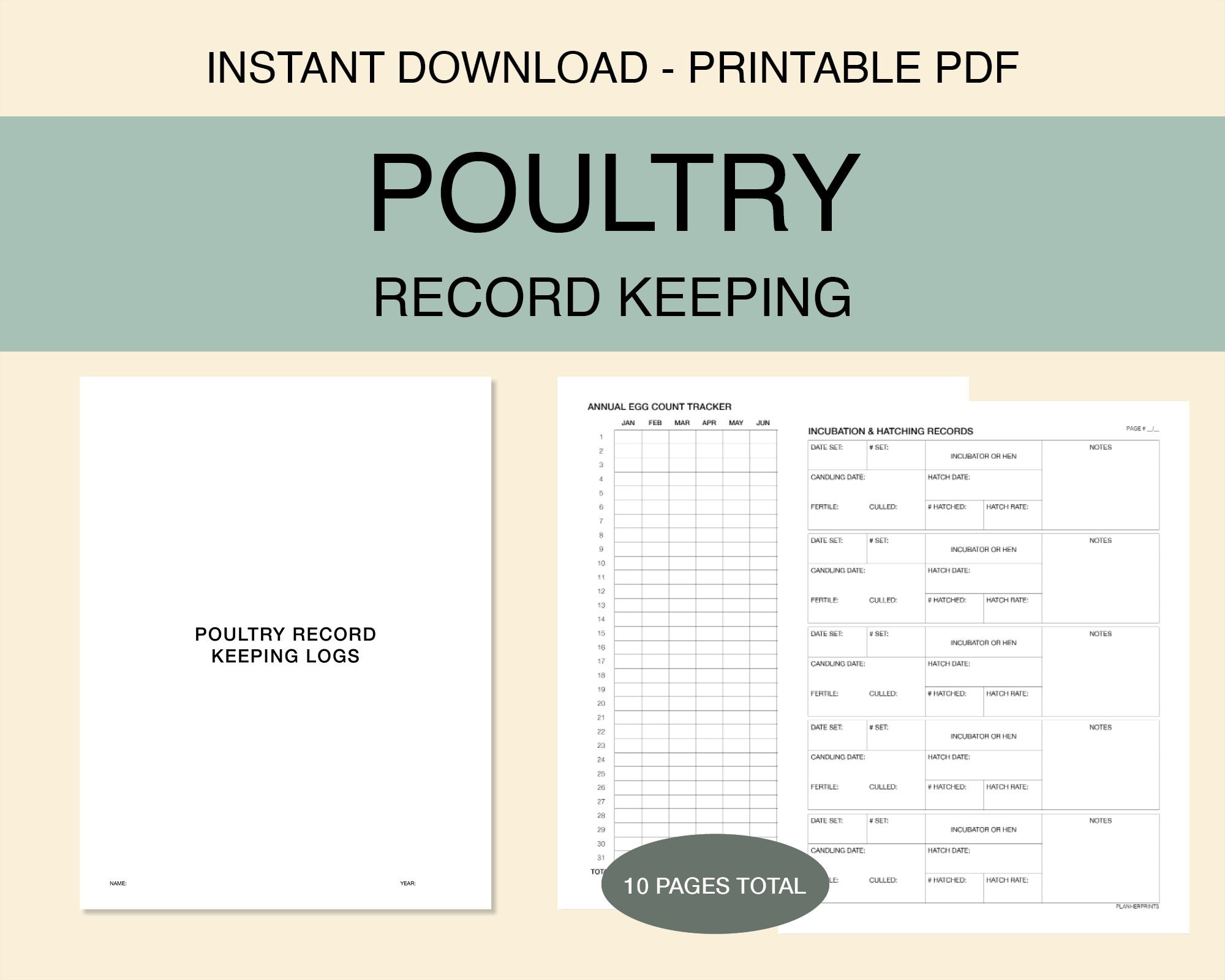 Printable Poultry Record Keeping Templates Printables Template Free