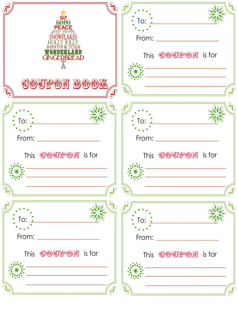 Free Printable Coupon Book Template - Printables Template Free