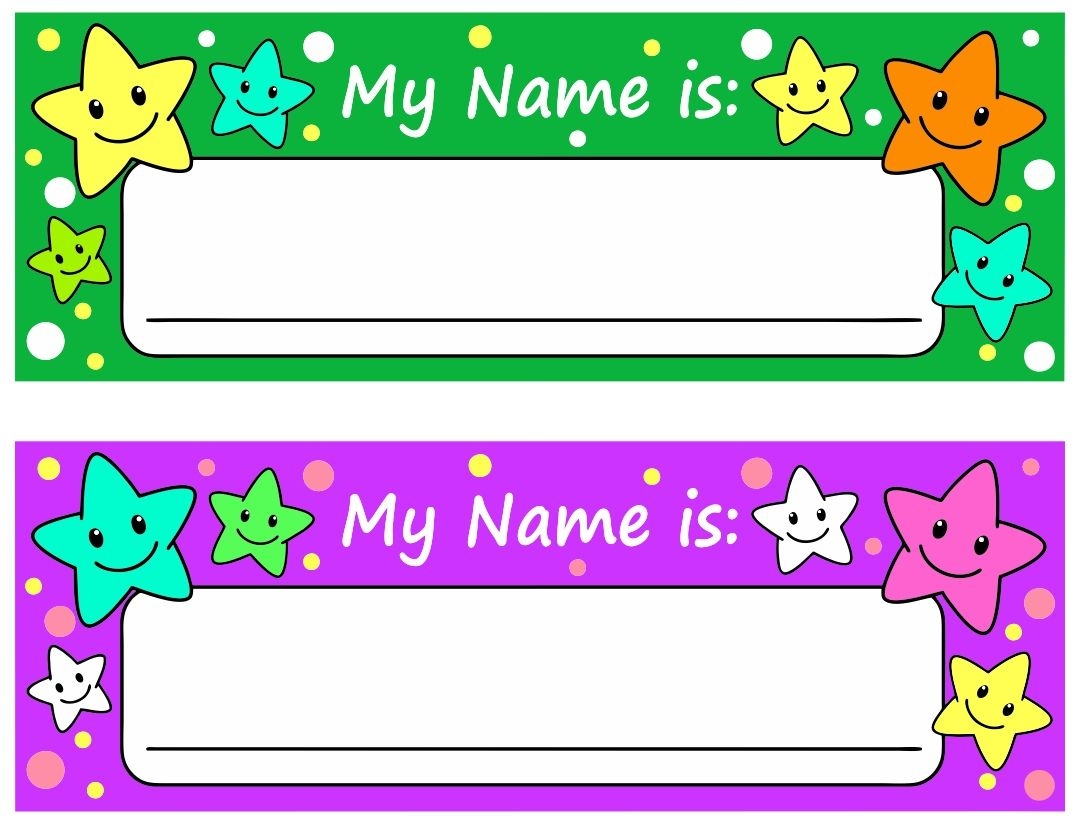 Printable Name Tags For Cubbies Preschool Name Tags Printable Name Tags Cubby Name Tags