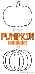 Pumpkin Template Free Printable Pumpkin Outlines One Little Project