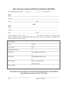 Puppy Contract Template Pdf Fill Out Sign Online DocHub