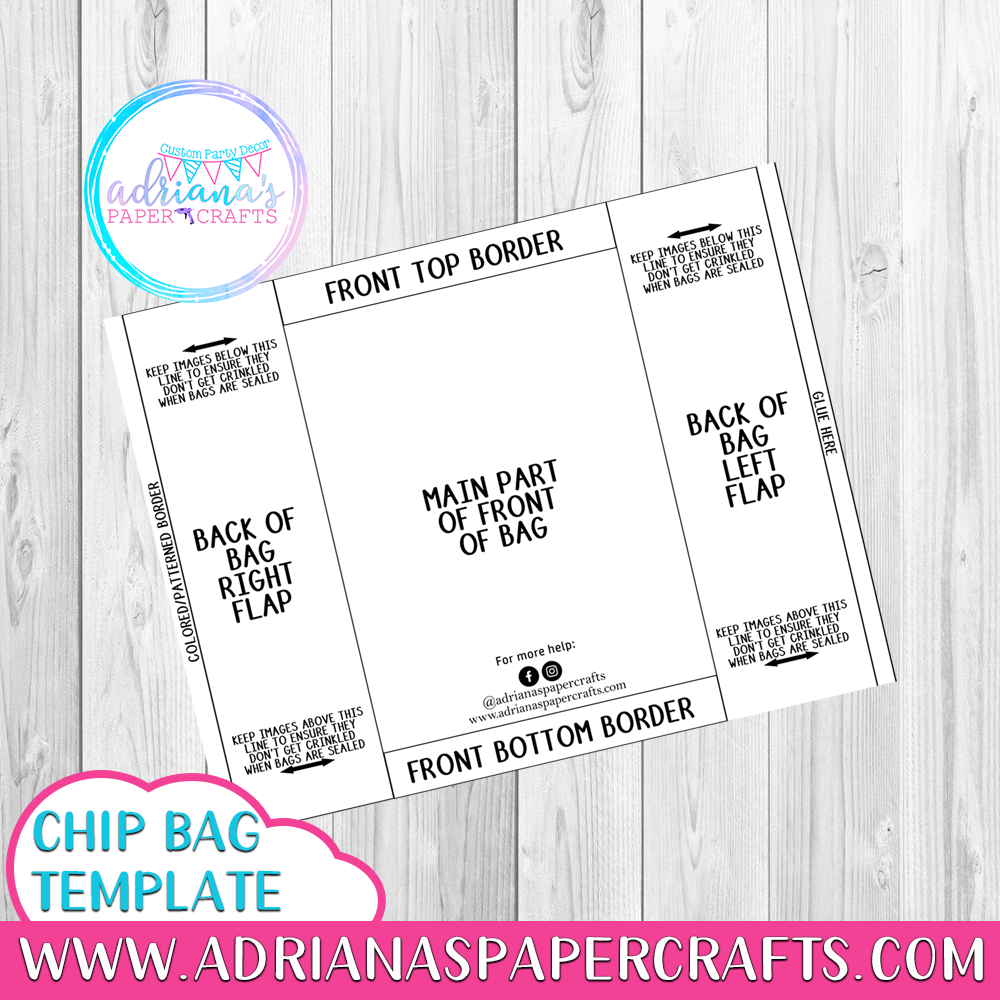 Purchase Free Chip Bag Template Templates Printable Free Chip Bag Chip Bags