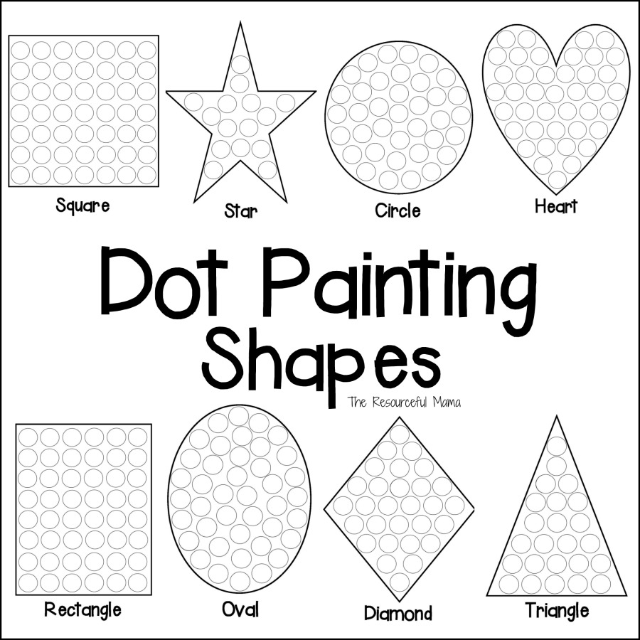 Free Printable Dot Painting Templates Printables Template Free