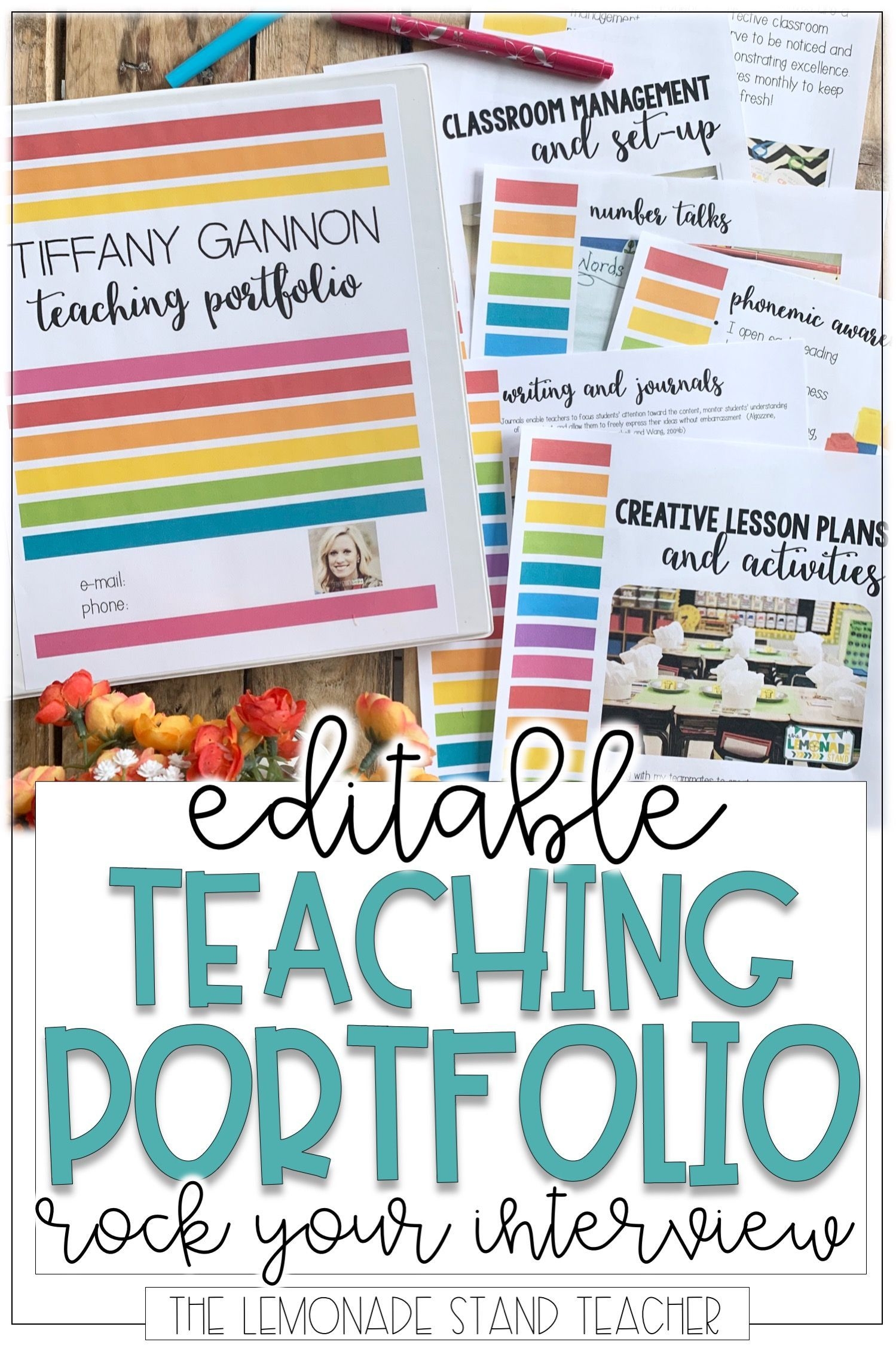 Free Printable Teacher CDA Portfolio Cover Template - Printables