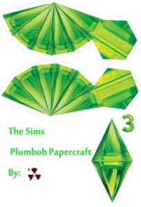 The Sims Plumbob Papercraft Template Designed By Killero Hit The Download Button For Printable Versi Sims Halloween Costume Diy Halloween Costumes Sims Costume