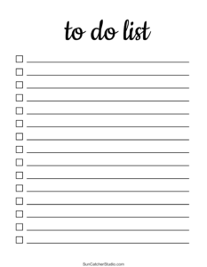 To Do List Free Printable PDF Templates Things To Do DIY Projects Patterns Monograms Designs Templates