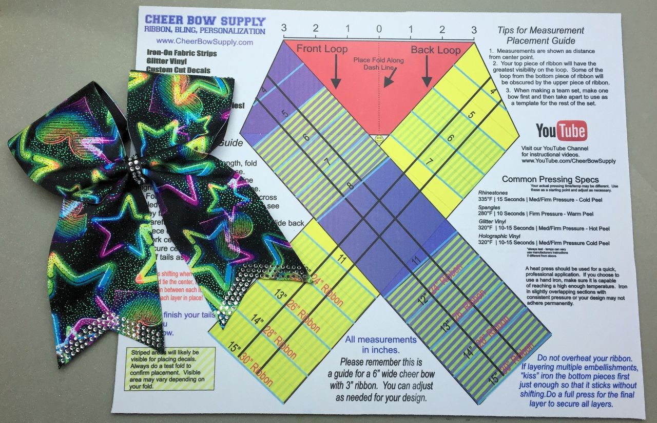 Using The Cheer Bow Template Mat