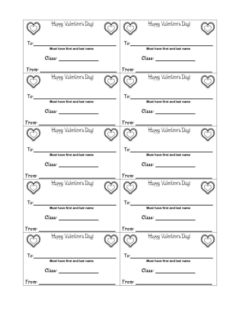 Free Printable Candy Gram Template Pdf