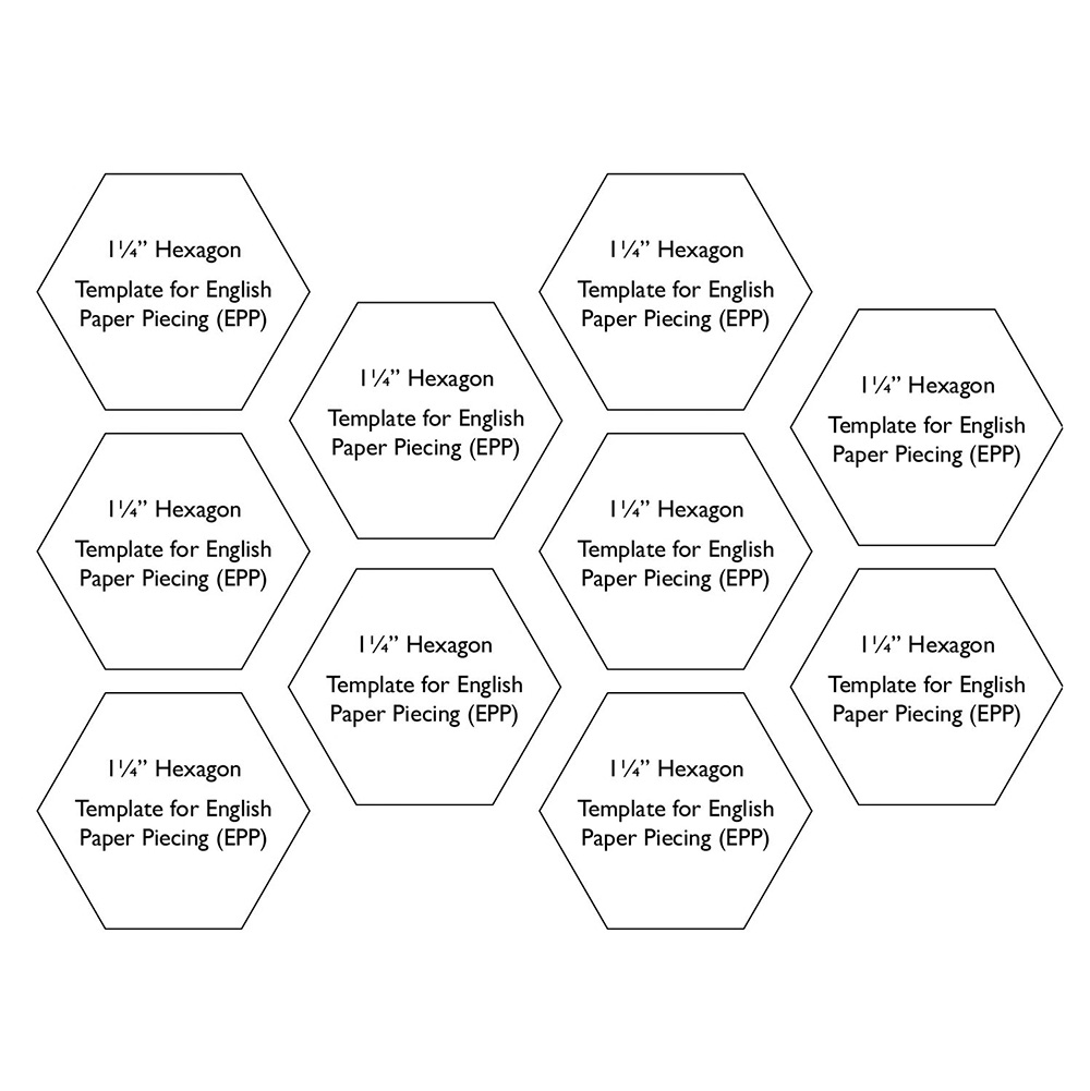 1 1 4 Hexagon Free Templates