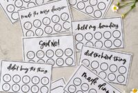 16 Free Printable Punch Cards For Adults Kids Hand Lettered Printables